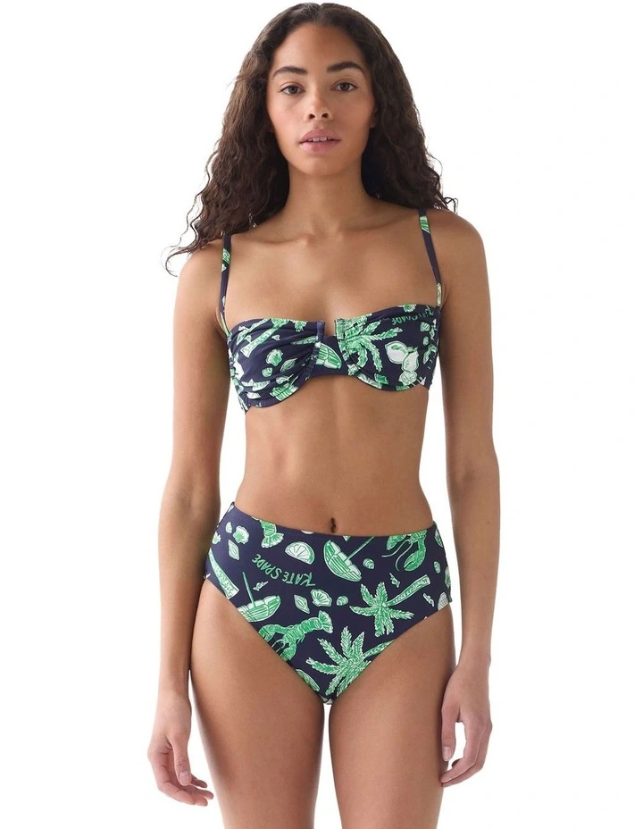 Beachside Ruched Underwired Balconette Bra Bikini Top image 3