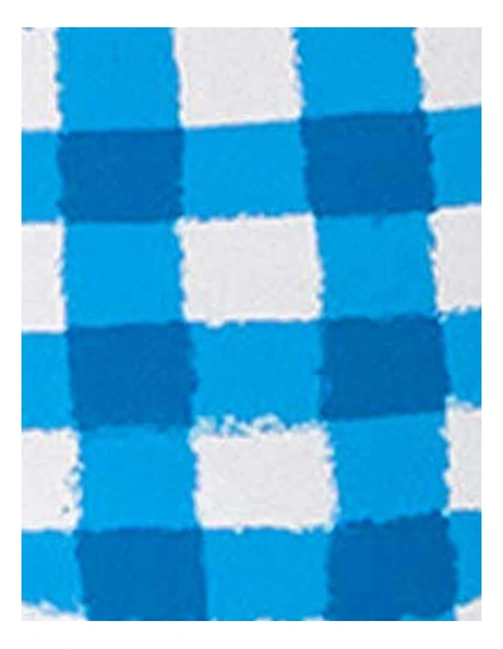 Gingham Mid-Rise High Cut Bikini Bottom image 3
