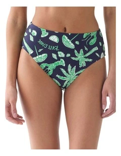 Beachside High Cut High Waist Bikini Bottom