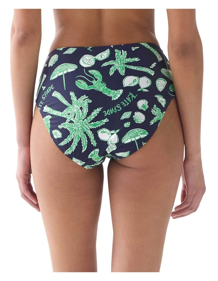 Beachside High Cut High Waist Bikini Bottom image 2