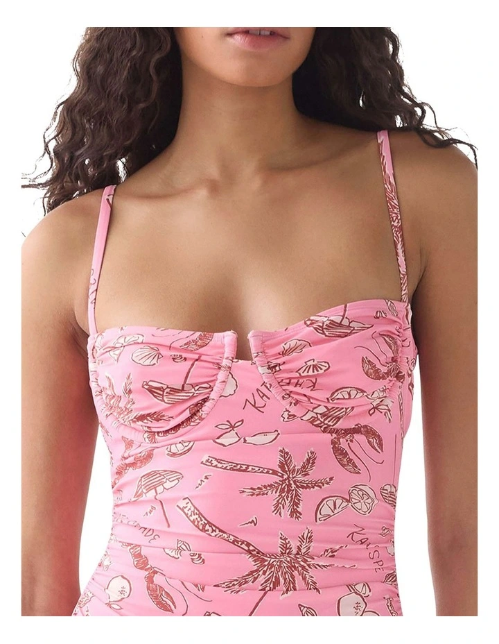 Beachside Open Back Balconette Cup Underwired Swimsuit image 3