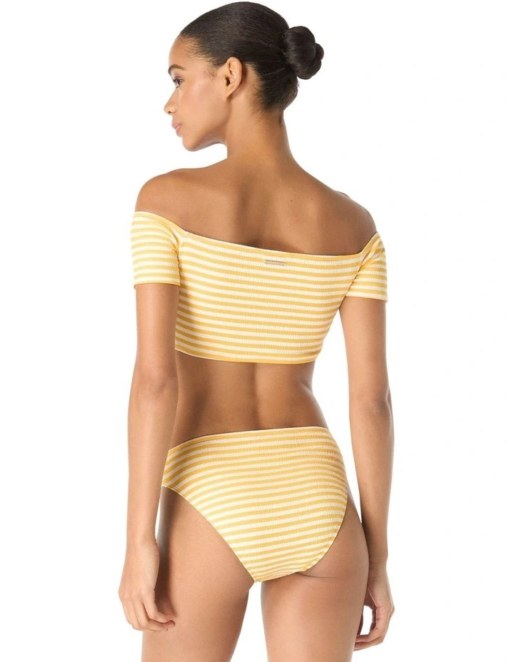 St. Tropez Stripe Off-Shoulder Bandeau Bikini Top image 4
