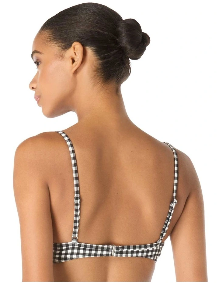 Boho Gingham Underwired Bikini Top image 2