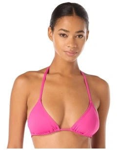 Padded Triangle Halter String Bikini Top