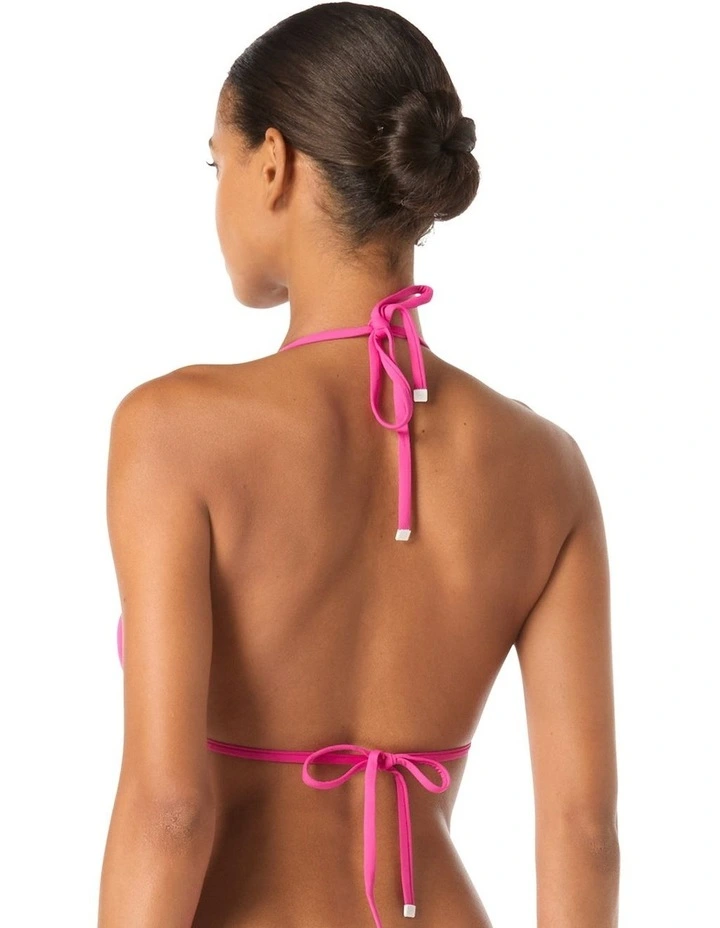 Padded Triangle Halter String Bikini Top image 2