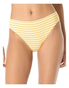 St. Tropez Stripe High Cut Bikini Bottom