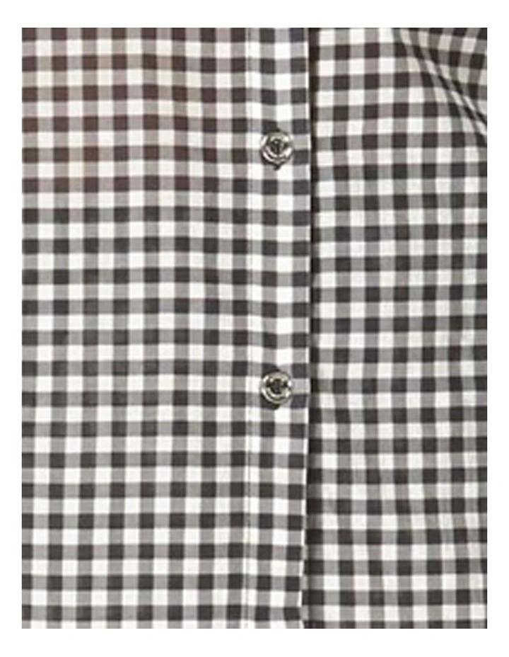 Boho Gingham Cotton Long-Sleeve Beach Shirt Cover Up image 5