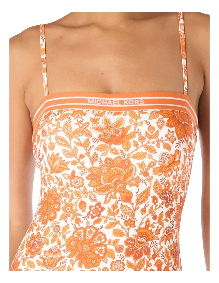 Provincial Fleur Logo Elastic Underwired Bandeau Swimsuit image 4