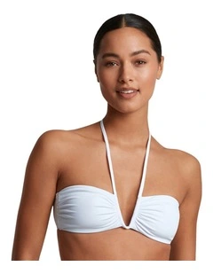 Beach Club Padded Halter Bandeau Bikini Top
