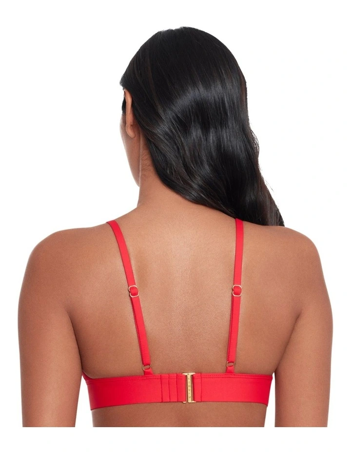 Beach Club Solids Toggle Padded Triangle Bikini Top image 2