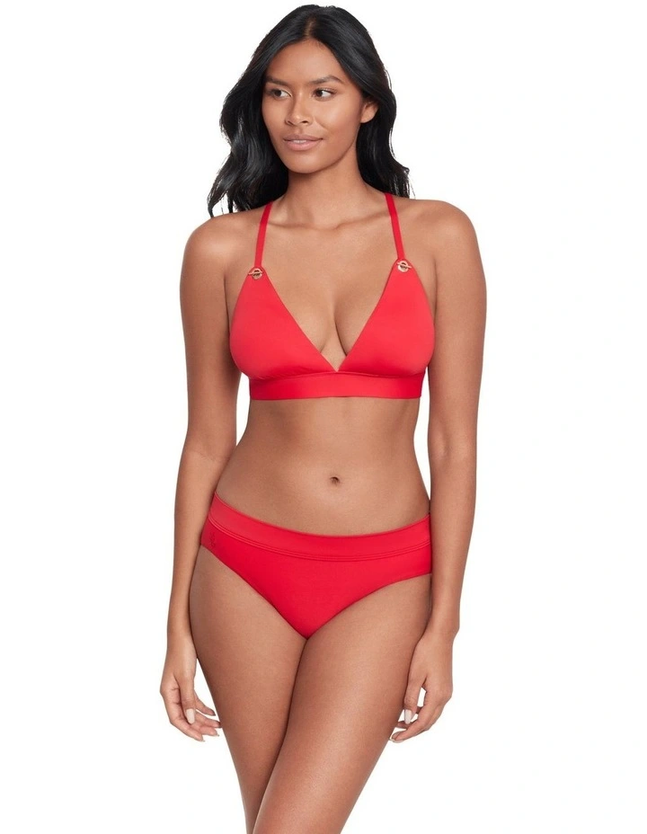 Beach Club Solids Toggle Padded Triangle Bikini Top image 3