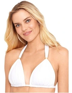 Beach Club Moulded Halter Bikini Top