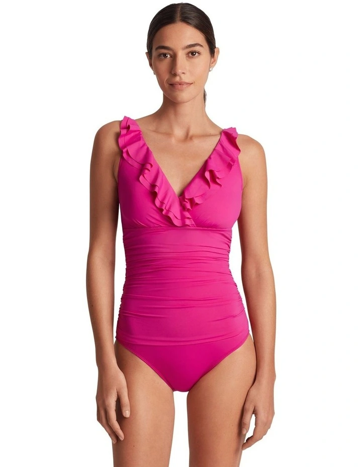 Beach Club Ruffle-Trim Padded Underwired One-Piece Swimsuit image 1