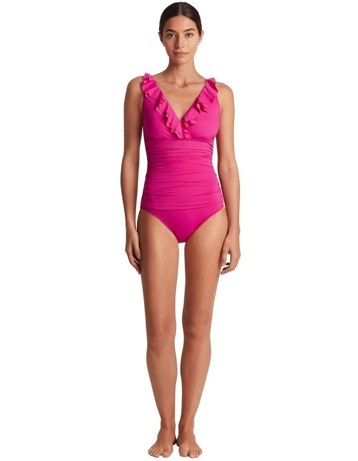 Beach Club Ruffle-Trim Padded Underwired One-Piece Swimsuit image 4