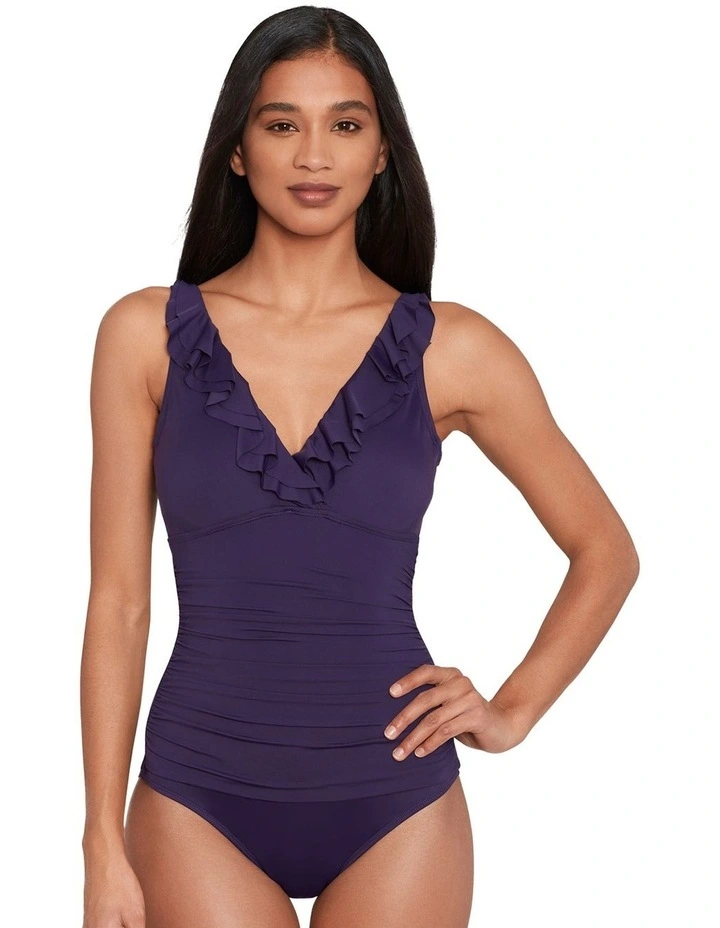 Beach Club Ruffle-Trim Padded Underwired One-Piece Swimsuit image 1