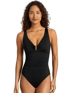 Beach Club Underwired Ring-Front One-Piece Swimsuit