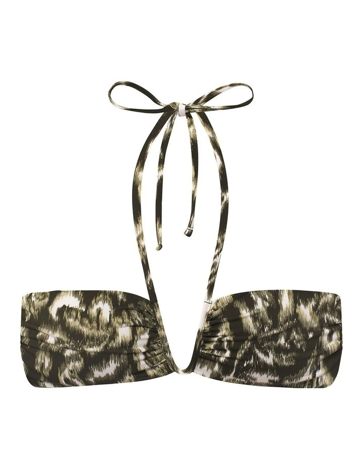 Artisan Warp Floral Halter Bandeau Bikini Top image 6
