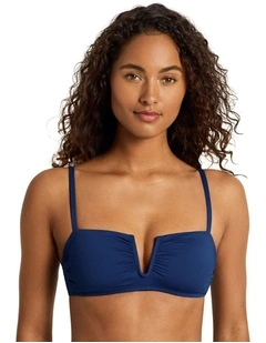 Beach Club Deep U Wire Padded Bikini Top