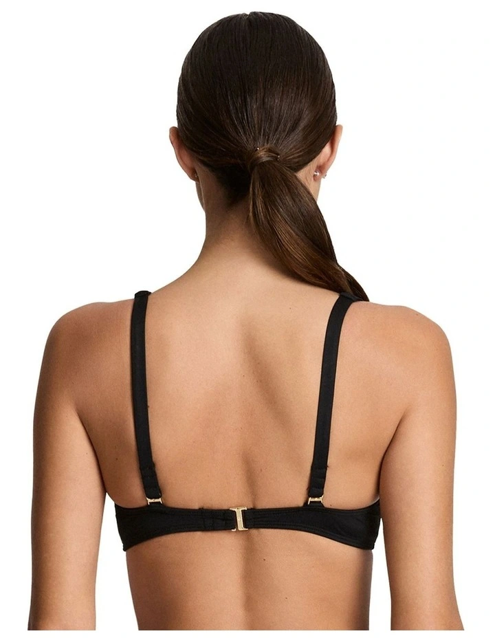 Beach Club Ring Detail V Neck Padded Bikini Top image 2