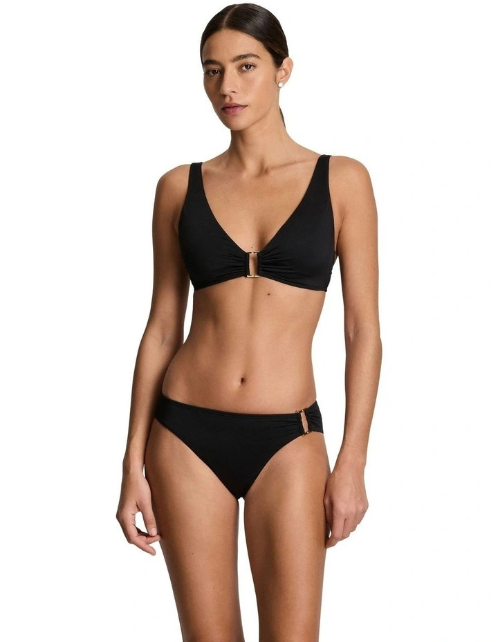 Beach Club Ring Detail V Neck Padded Bikini Top image 4