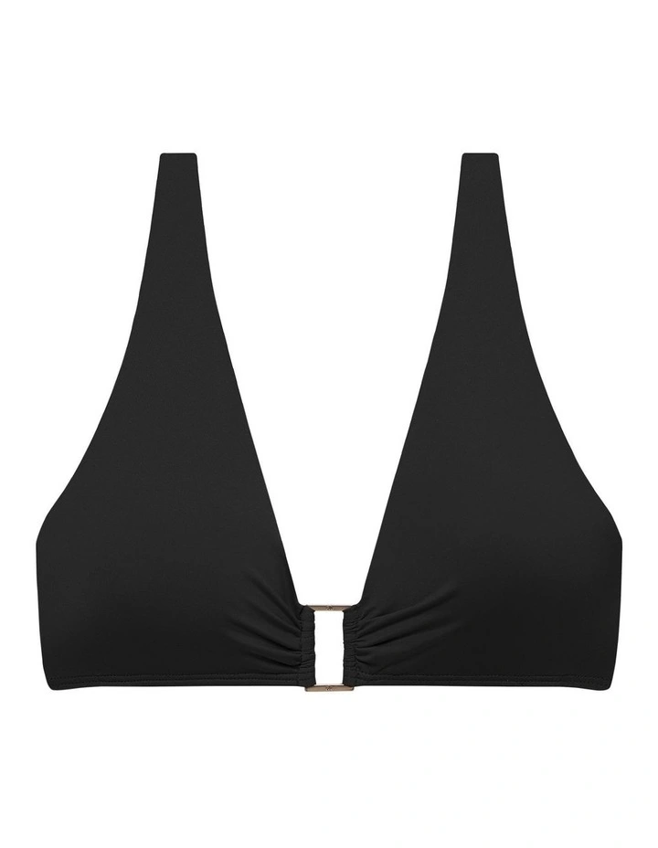 Beach Club Ring Detail V Neck Padded Bikini Top image 7