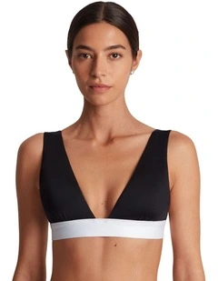 Bel Air Two Tone Wide Strap Padded Bikini Top