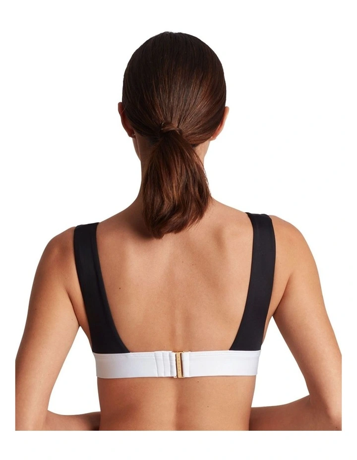 Bel Air Two Tone Wide Strap Padded Bikini Top image 2