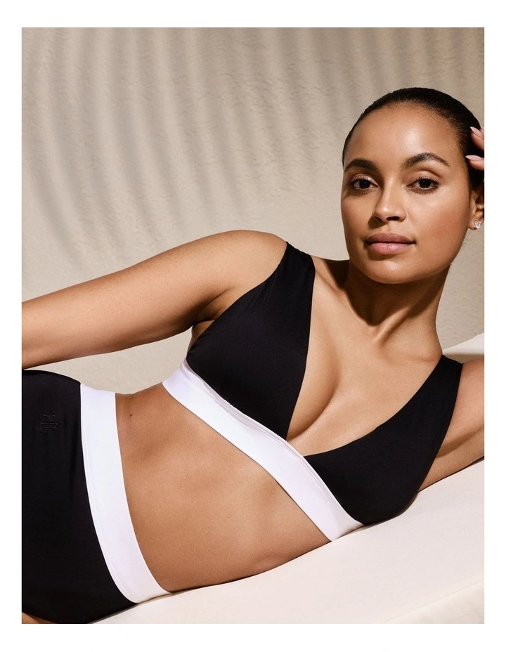 Bel Air Two Tone Wide Strap Padded Bikini Top image 3