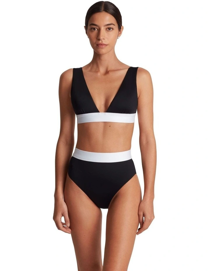 Bel Air Two Tone Wide Strap Padded Bikini Top image 5