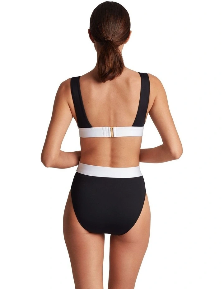 Bel Air Two Tone Wide Strap Padded Bikini Top image 6