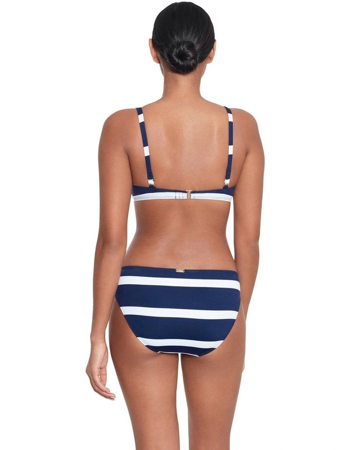 Mariner Stripe Ring Detail Padded Bikini Top image 4