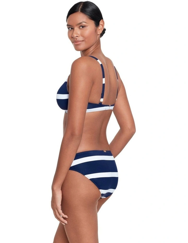 Mariner Stripe Ring Detail Padded Bikini Top image 5
