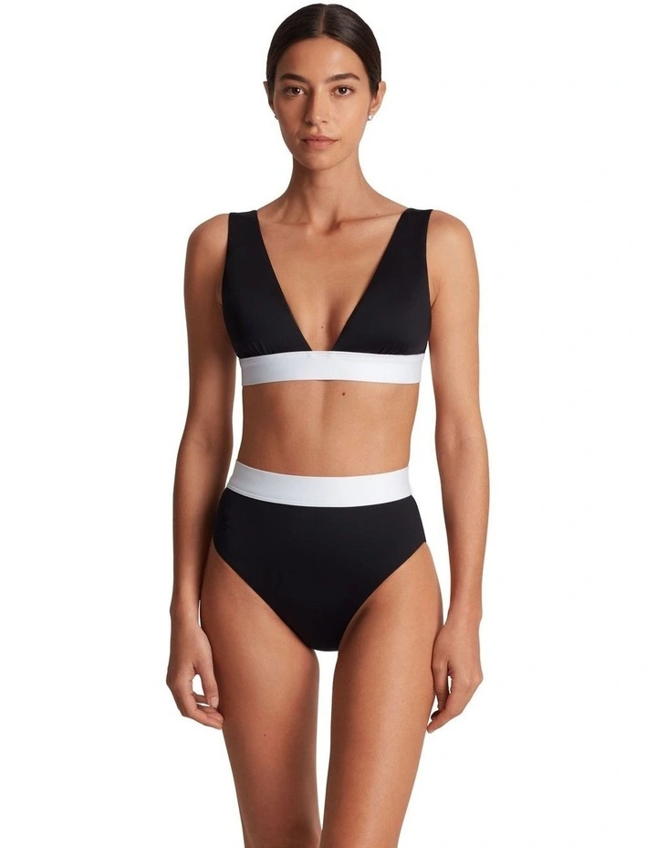 Bel Air Two Tone High Waist Shaping Bikini Bottom image 5