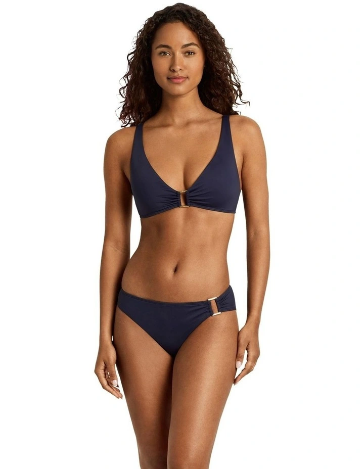 Beach Club Ring Detail V Neck Padded Bikini Top image 6