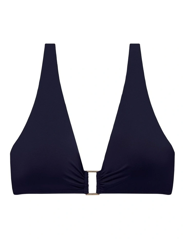 Beach Club Ring Detail V Neck Padded Bikini Top image 7