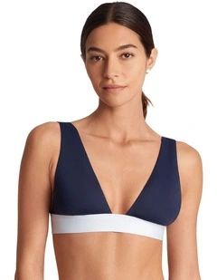 Bel Air Two Tone Wide Strap Padded Bikini Top