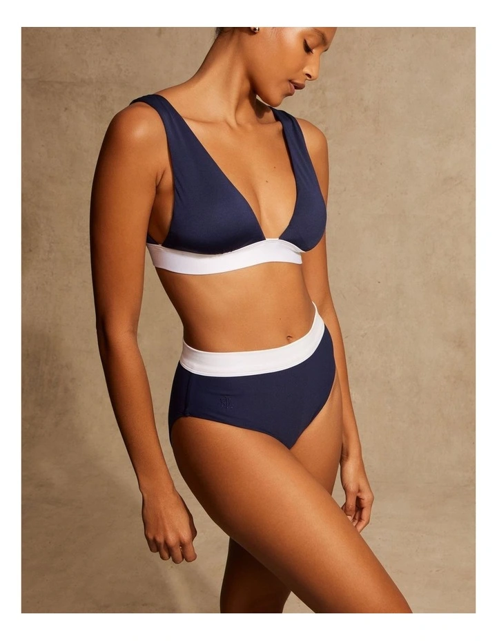 Bel Air Two Tone Wide Strap Padded Bikini Top image 3