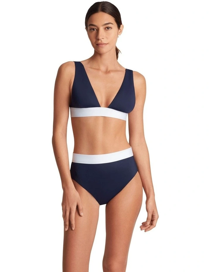 Bel Air Two Tone Wide Strap Padded Bikini Top image 5