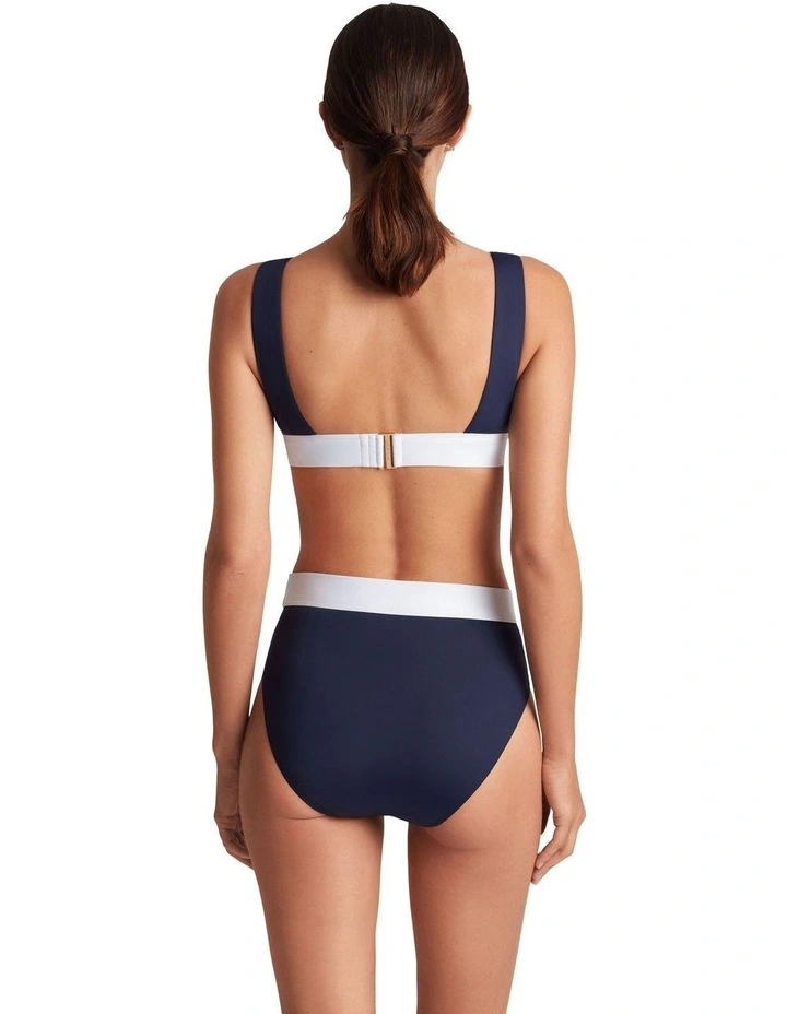Bel Air Two Tone Wide Strap Padded Bikini Top image 6
