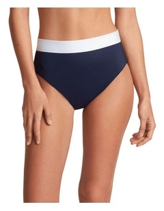 Bel Air Two Tone High Waist Shaping Bikini Bottom