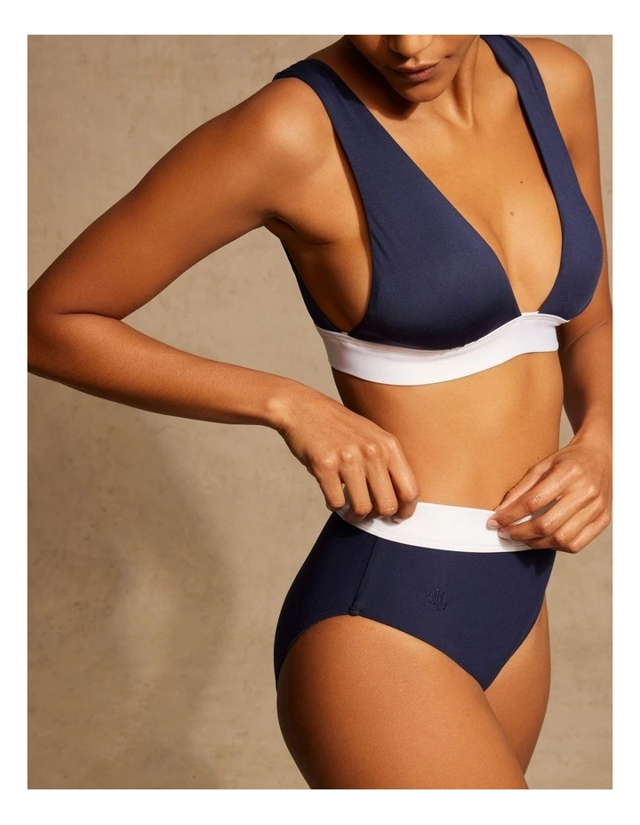 Bel Air Two Tone High Waist Shaping Bikini Bottom image 3