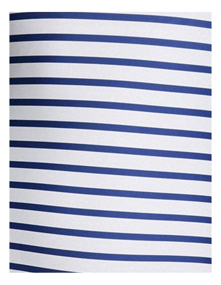 Seaside Stripe Bandeau Swimsuit With Removable Halter Straps image 7
