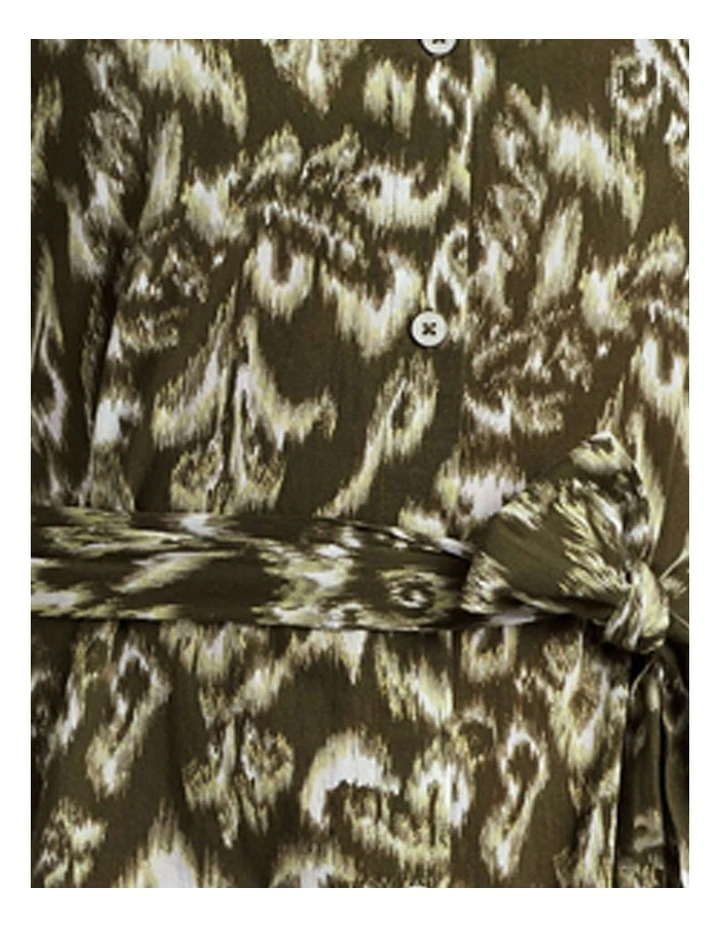 Artisan Warp Floral Cotton Midi Shirt Dress & Beach Cover-Up image 7