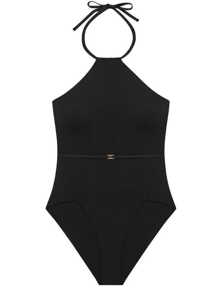 Beach Club Padded Cup Shaping High Neck Halter Swimsuit image 6