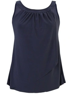 Illusionists Ursula High Neck Underwired Plus Size Tankini Top