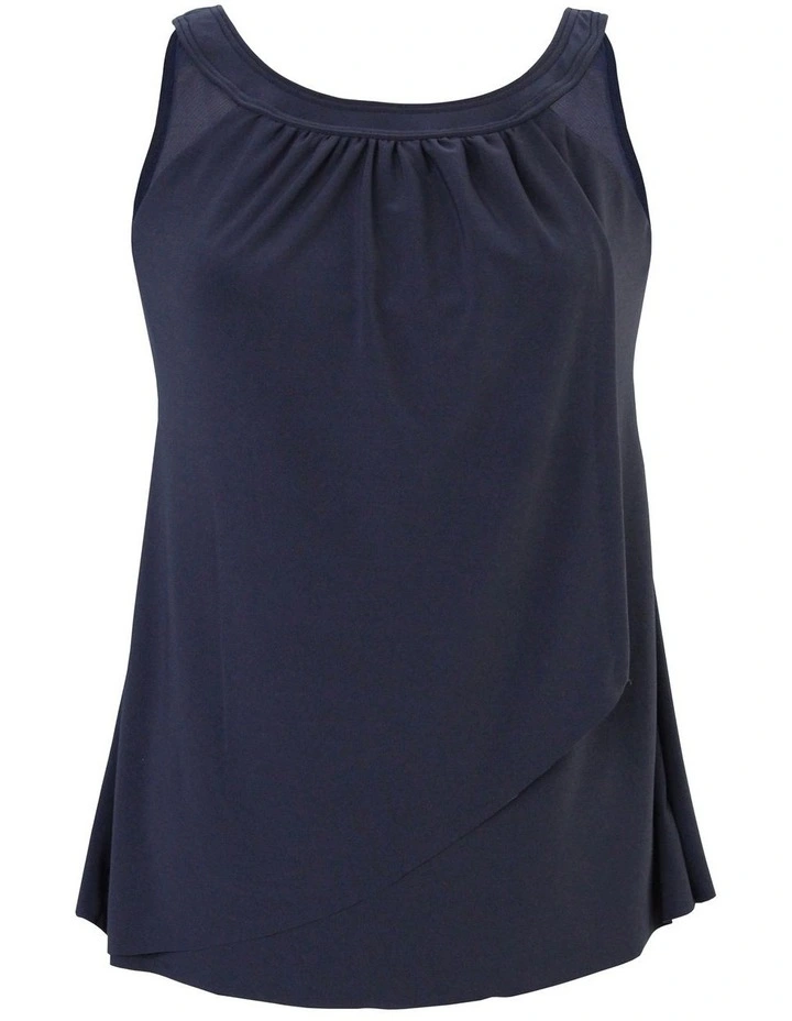 Illusionists Ursula High Neck Underwired Plus Size Tankini Top image 1