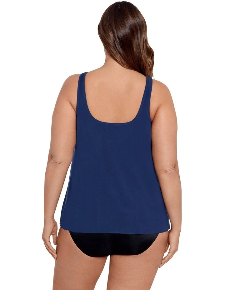 Illusionists Ursula High Neck Underwired Plus Size Tankini Top image 3