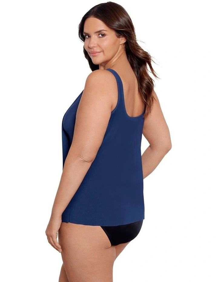 Illusionists Ursula High Neck Underwired Plus Size Tankini Top image 4