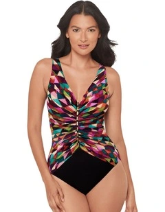 Farfalle Charmer V Neck Tummy Control Swimsuit