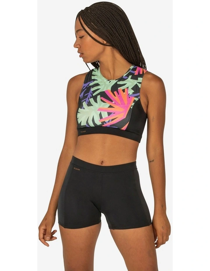 WOMENS CROP TOP CARLA HAWAII WITH BACK ZIP AND HYDROPHOBIC REMOVABLE CUPS image 4